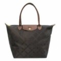 Sac Longchamps Paris soldes Femme Pliage Carreaux Grid Violet